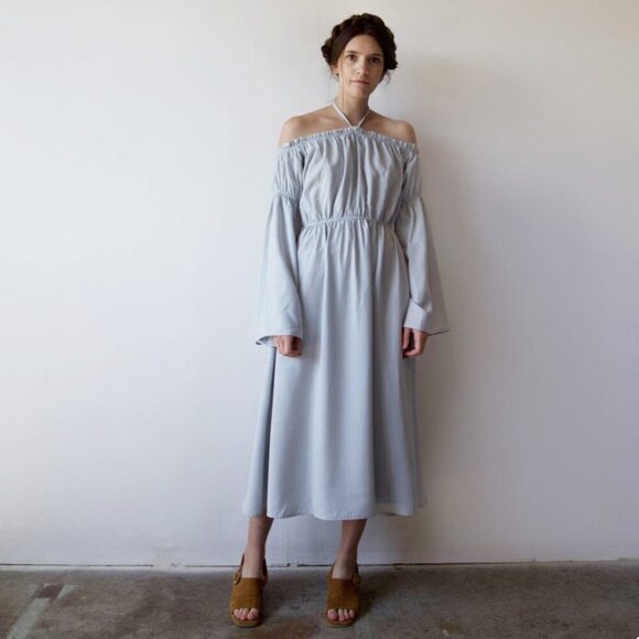 NWOT Hackwith Design House Adalae Dress in Blue - Picture 5 of 16